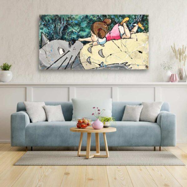 Juta Totoro e Mei nella Foresta