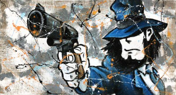 Juta Jigen con pistola