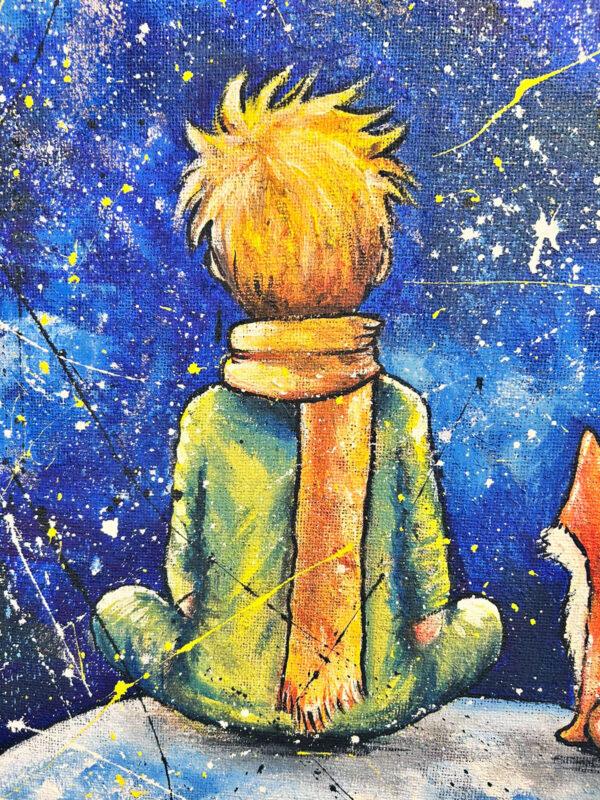 Juta Il Piccolo Principe e la Volpe sulla luna