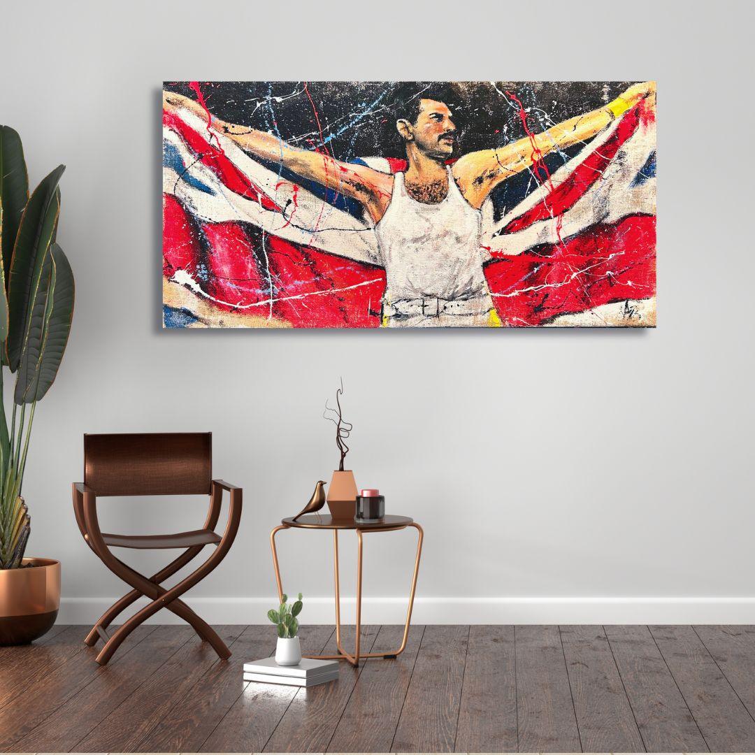 Freddie Mercury bandiera inglese - immagine 5